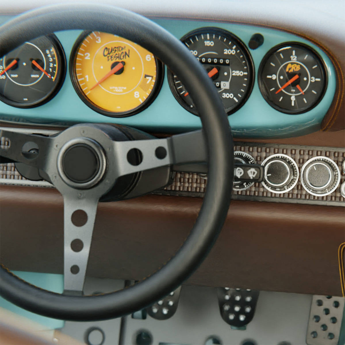 Custom - Gauge faces set – for 964 993 (1989-1998)