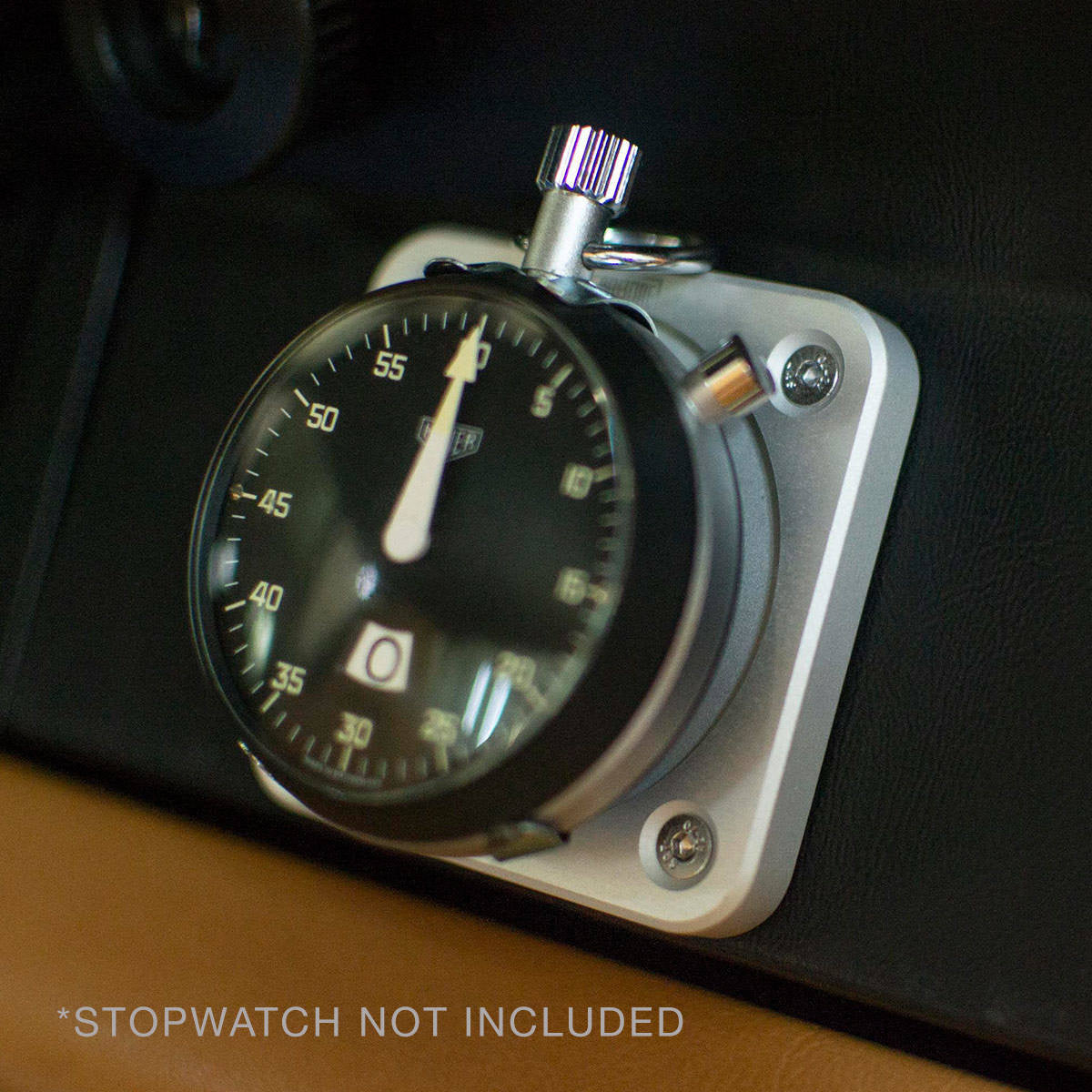 Single stopwatch holder for vintage Heuers, silver