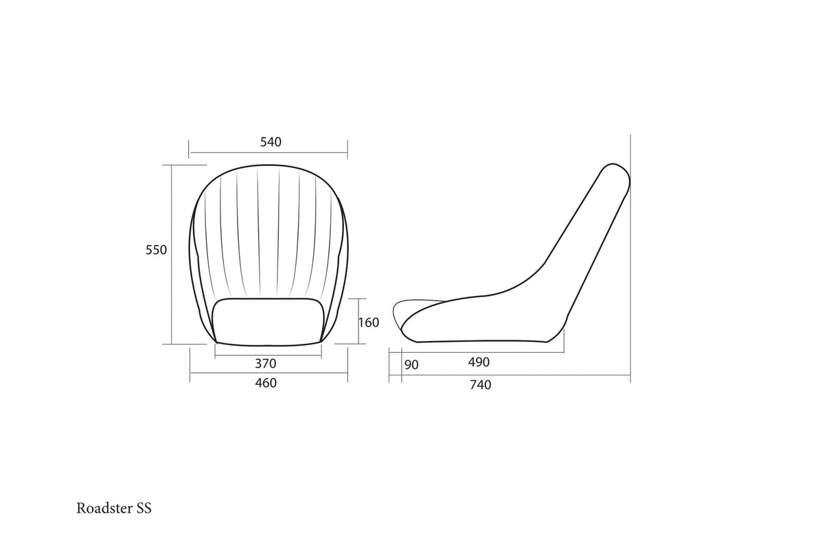 Cobra Roadster SS Steel Racing Seat — view 2