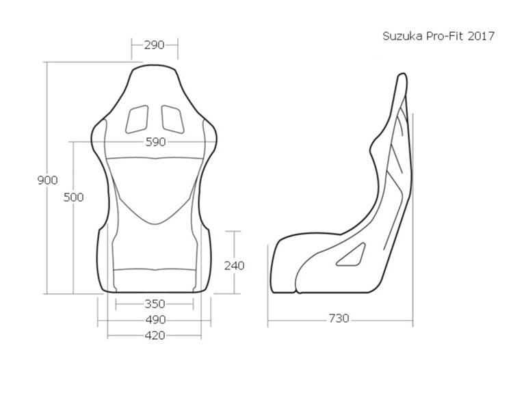 Cobra Suzuka Fiberglass Racing Seat | FIA 8855-1999 — view 3