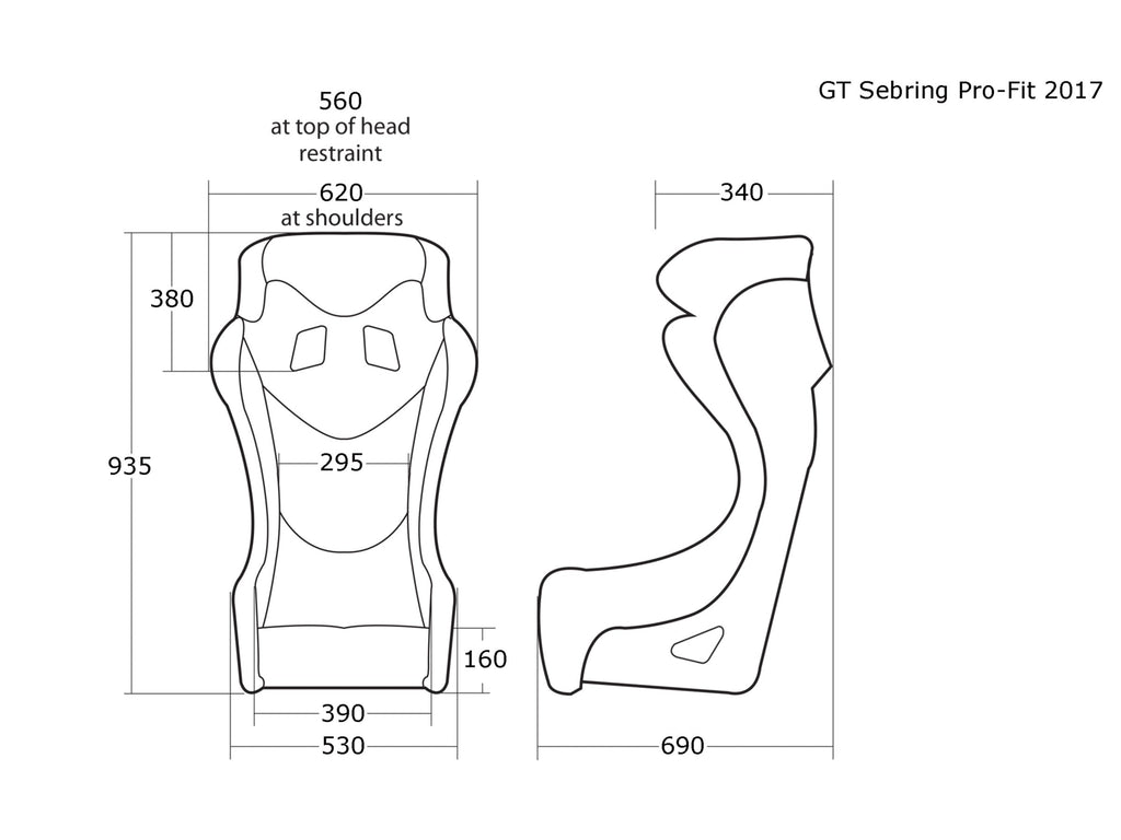 Cobra Sebring Pro Fiberglass Racing Seat | FIA 8855-1999 — view 2