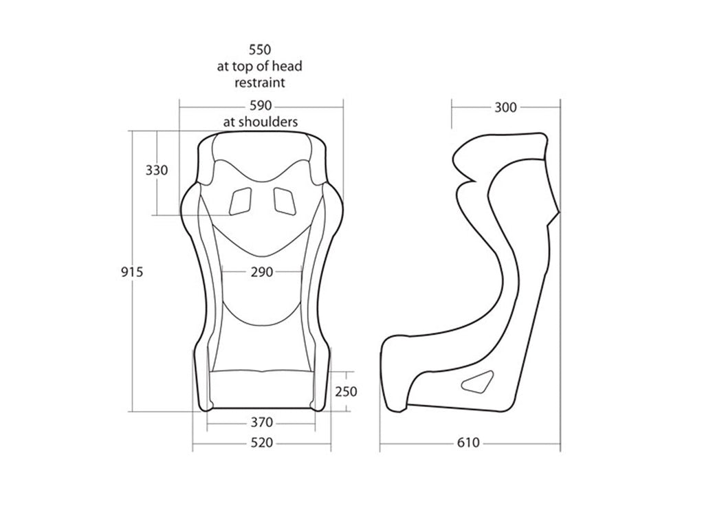 Cobra Sebring Pro Carbon Ultralite Carbon Fiber Racing Seat | FIA 8855-1999 — view 3