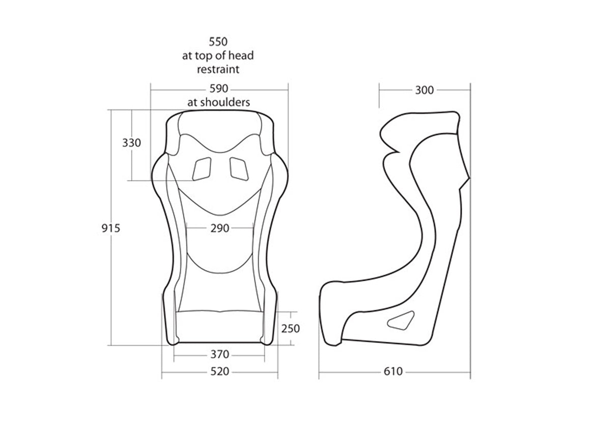 Cobra Sebring Pro Carbon Ultralite Carbon Fiber Racing Seat | FIA 8855-1999 — view 3
