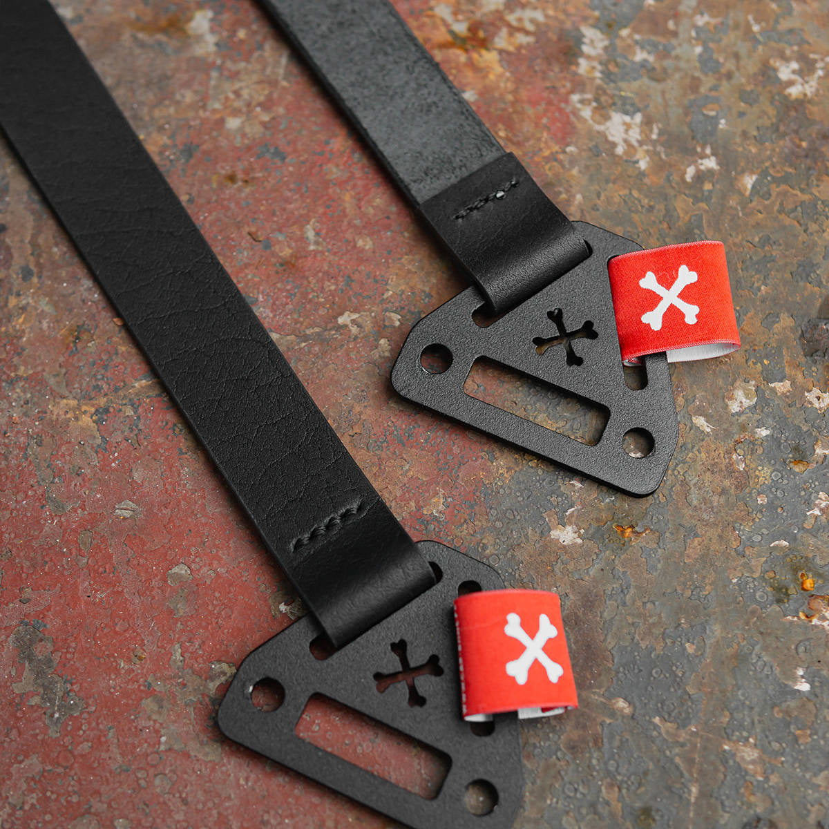 R style Door pulls, handle straps - leather