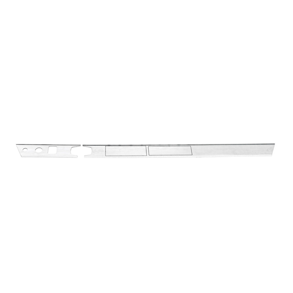 CarBone Dash Trim G-model (1974-1986) - Silver, LHD - G model / glove box / silver