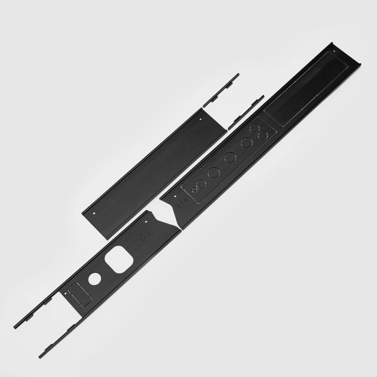 CarBone Dash Trim 964/993 - Black, LHD - 964/993 / no glove box / anodized black