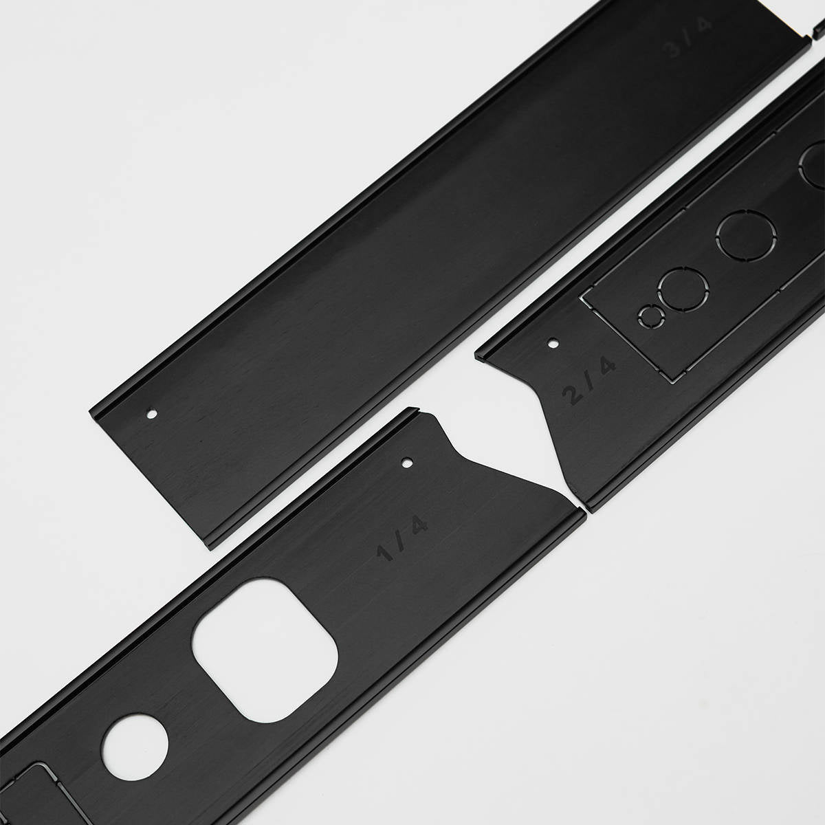 CarBone Dash Trim 964/993 - Black, LHD - 964/993 / no glove box / anodized black