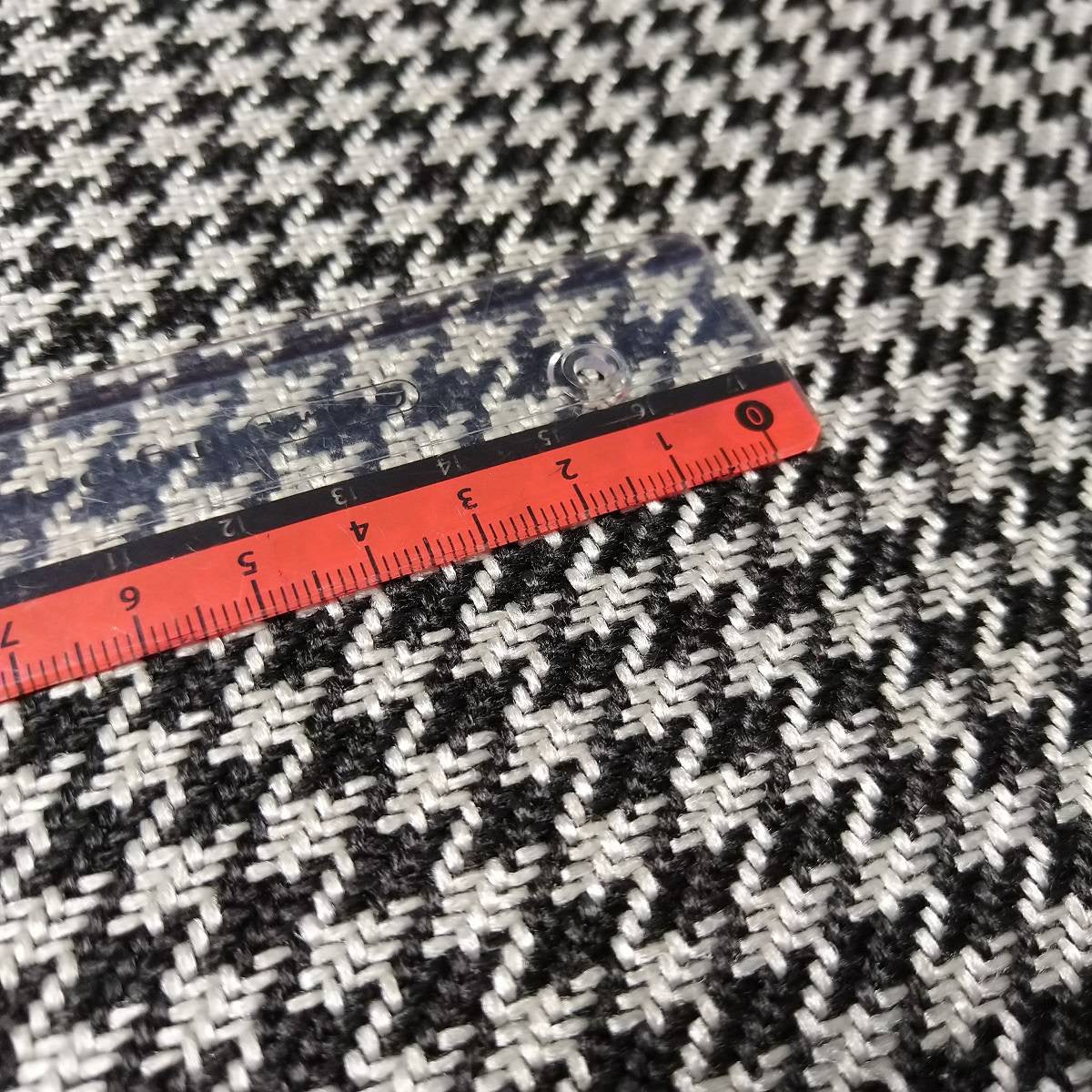 Houndstooth Fabric - BLACK/WHITE