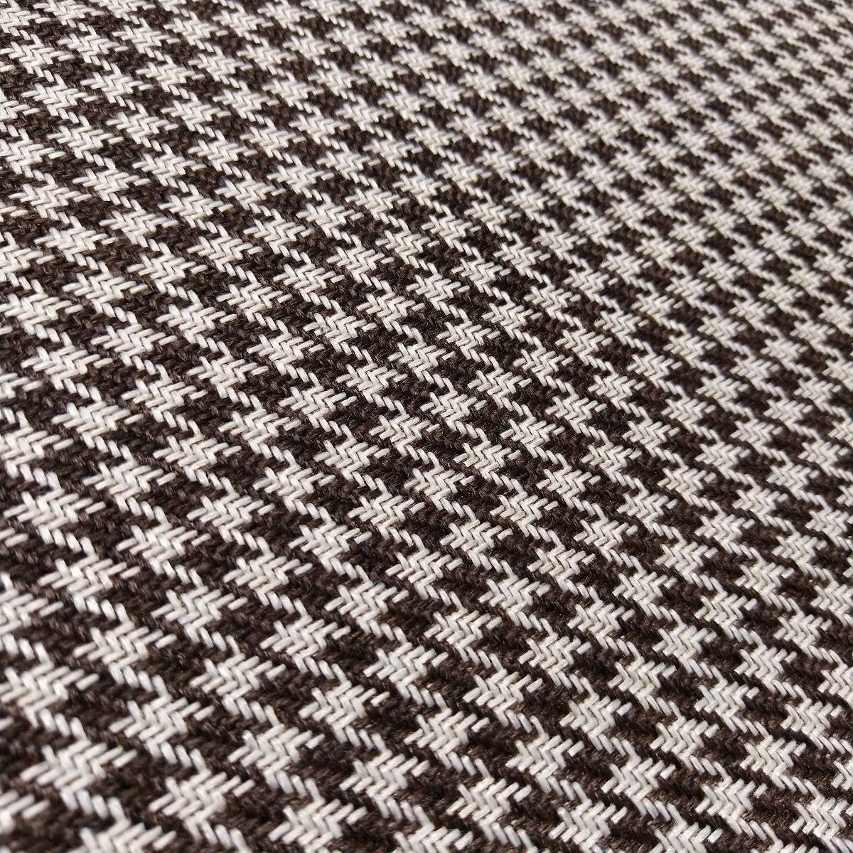 Houndstooth Fabric - BROWN/WHITE