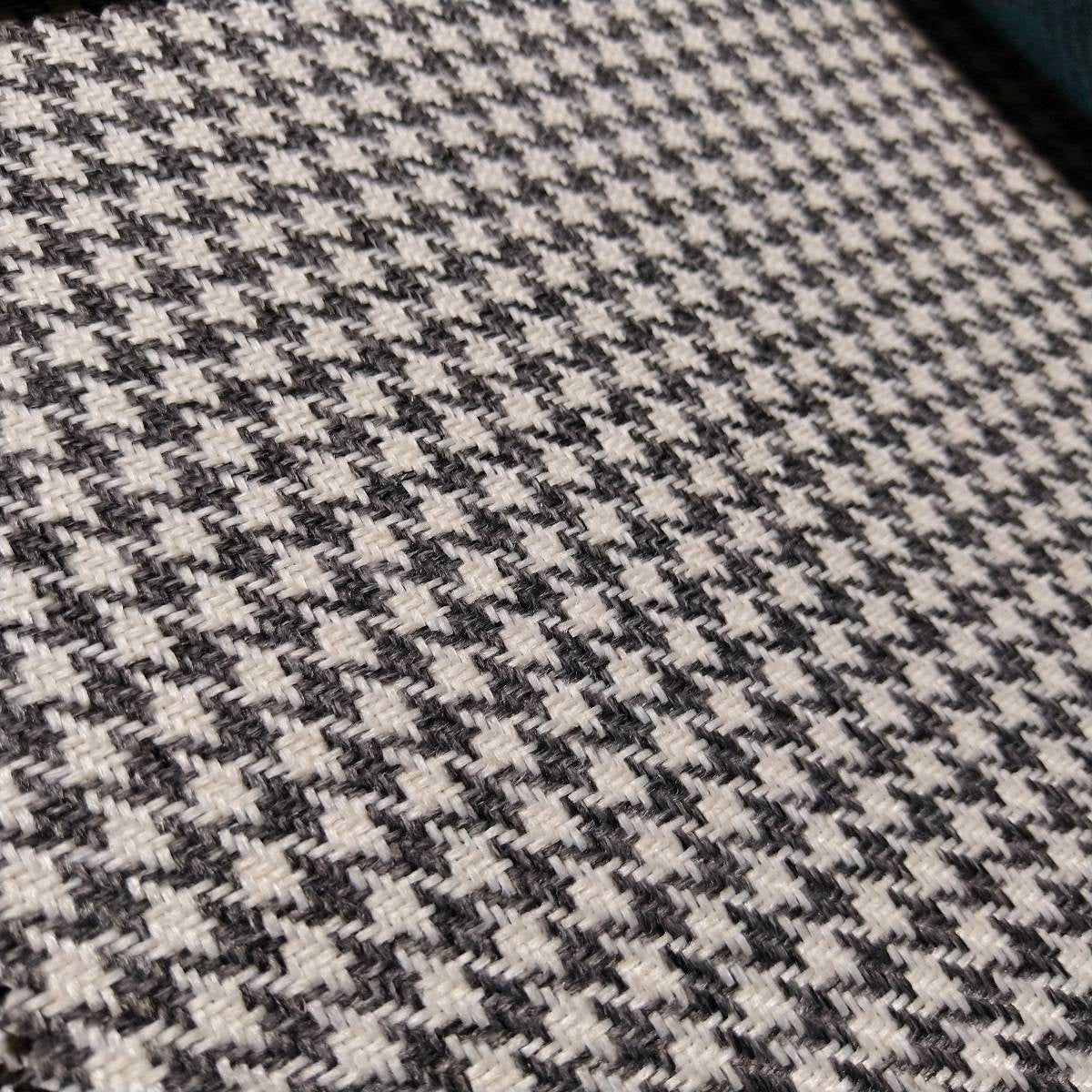 Houndstooth Fabric - GRAPHITE/WHITE