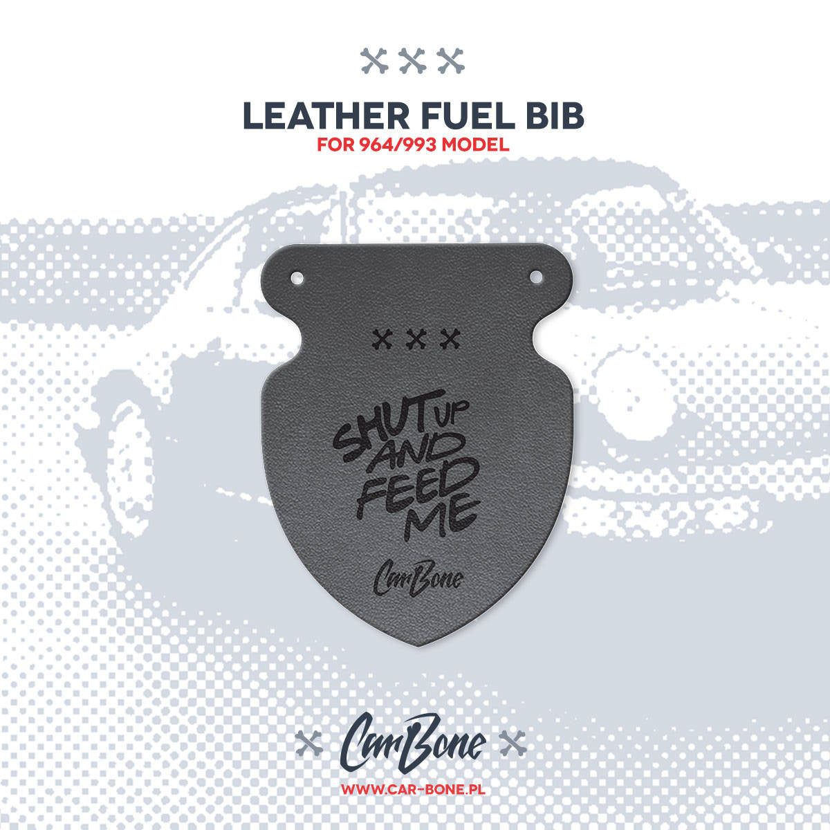 Leather Fuel Bib (Gas Flap) for 964&993 Model - Just needs some TLC