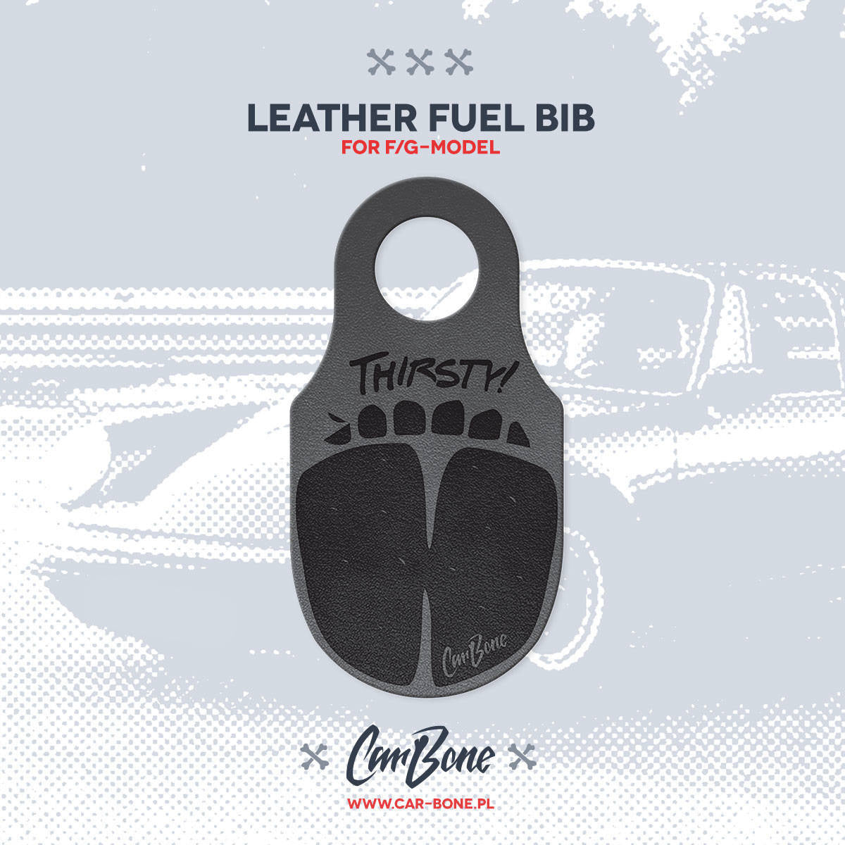 Leather Fuel Bib (Gas Flap) for F/G Models - Thirsty
