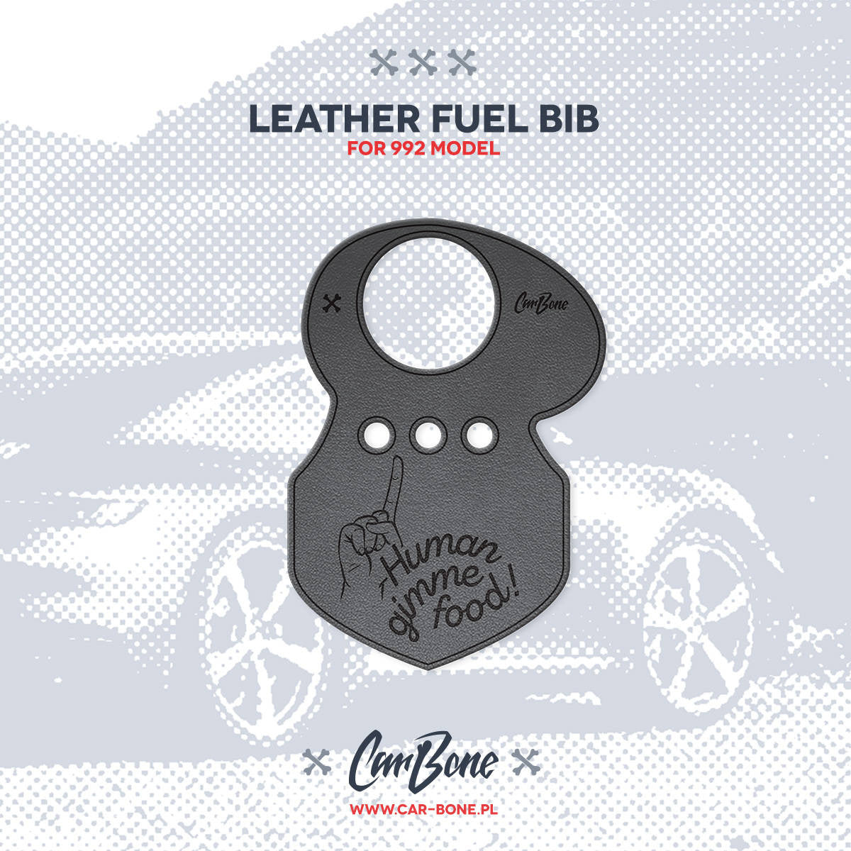 Leather Fuel Bib (Gas Flap) for 992 Model - Shut up and feed me