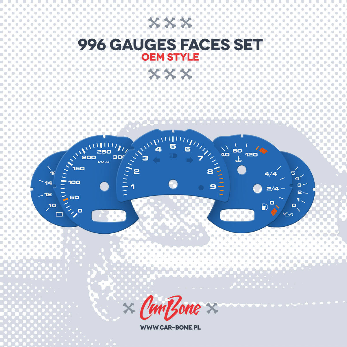 Custom - Gauge faces set – for 996 (1998-2005)