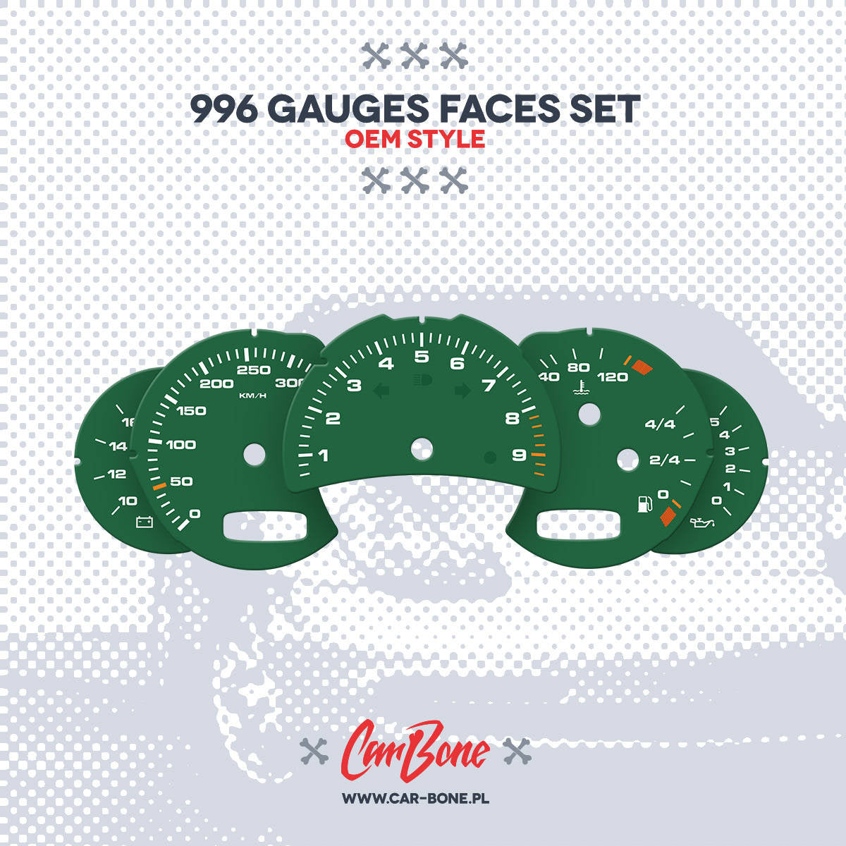 Custom - Gauge faces set – for 996 (1998-2005)