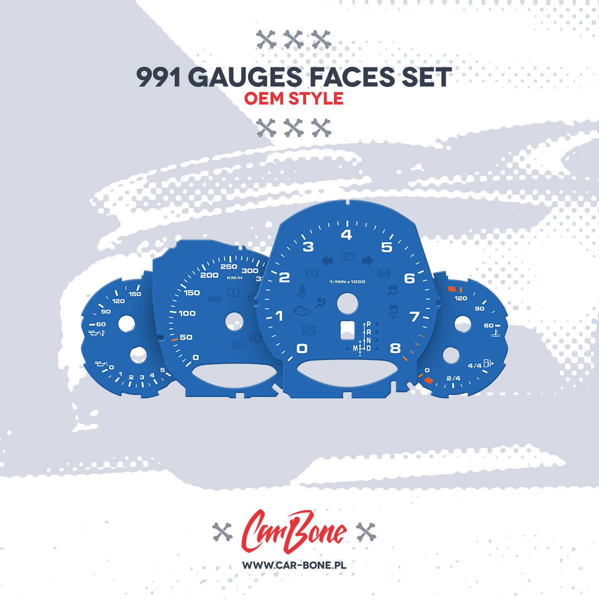 Custom - Gauge faces set – for 991 (2013-2019)