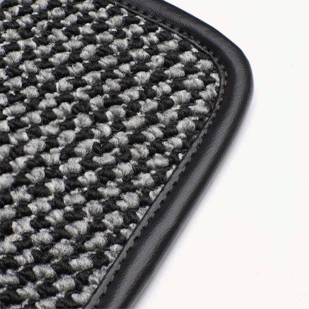 Black/Grey Houndstooth floor mats