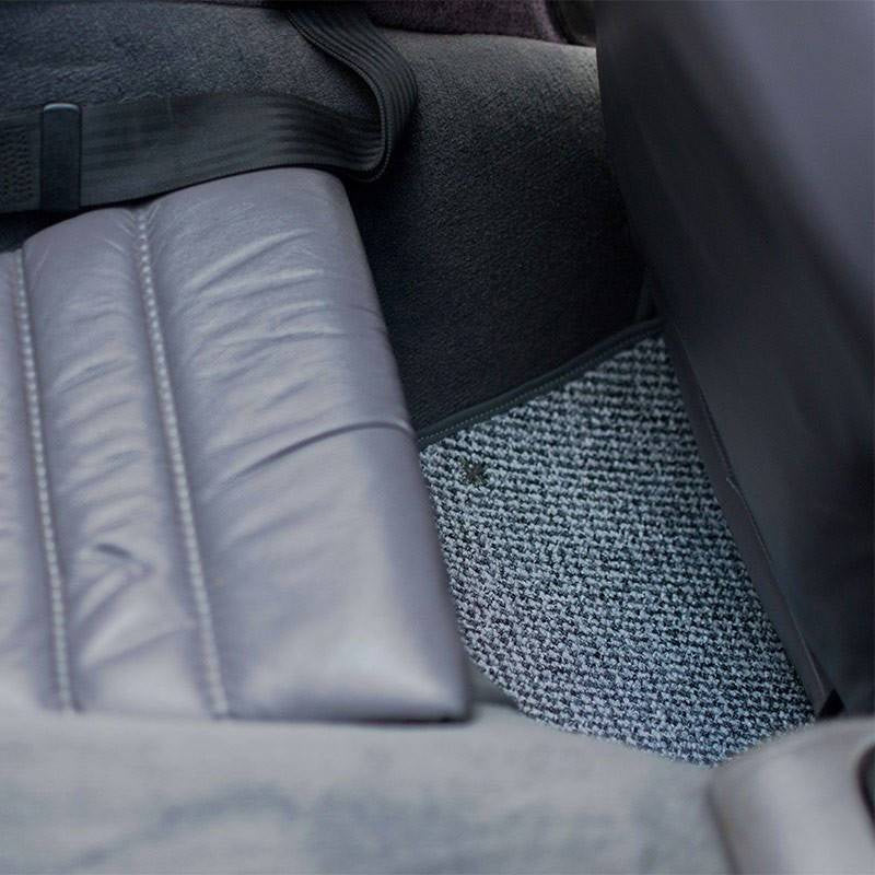 Grey Houndstooth floor mats