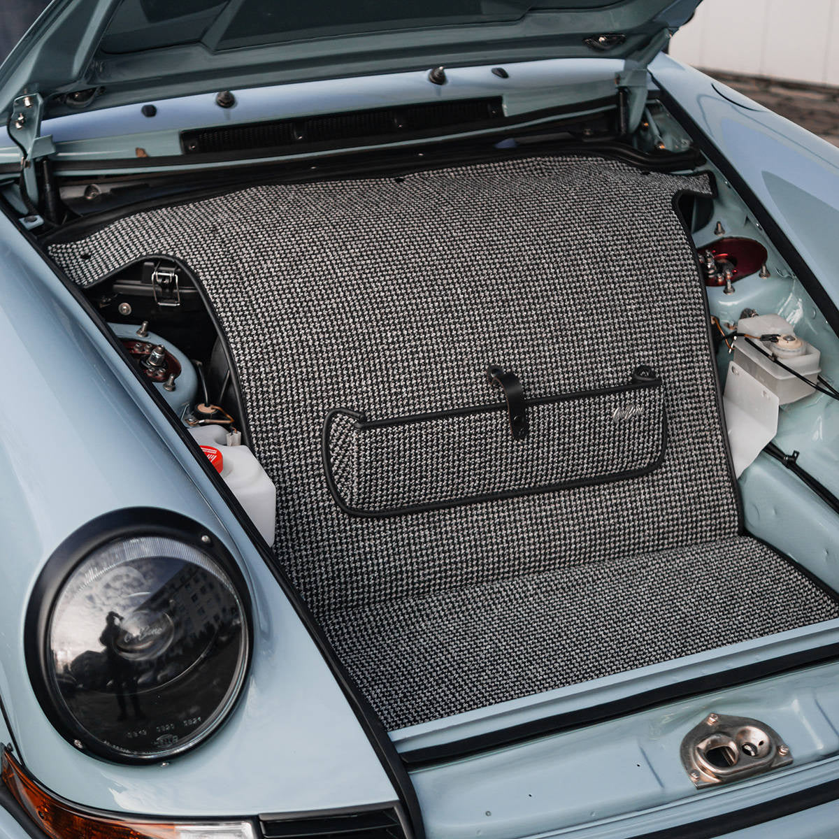 Black/Grey Houndstooth Trunk Mat
