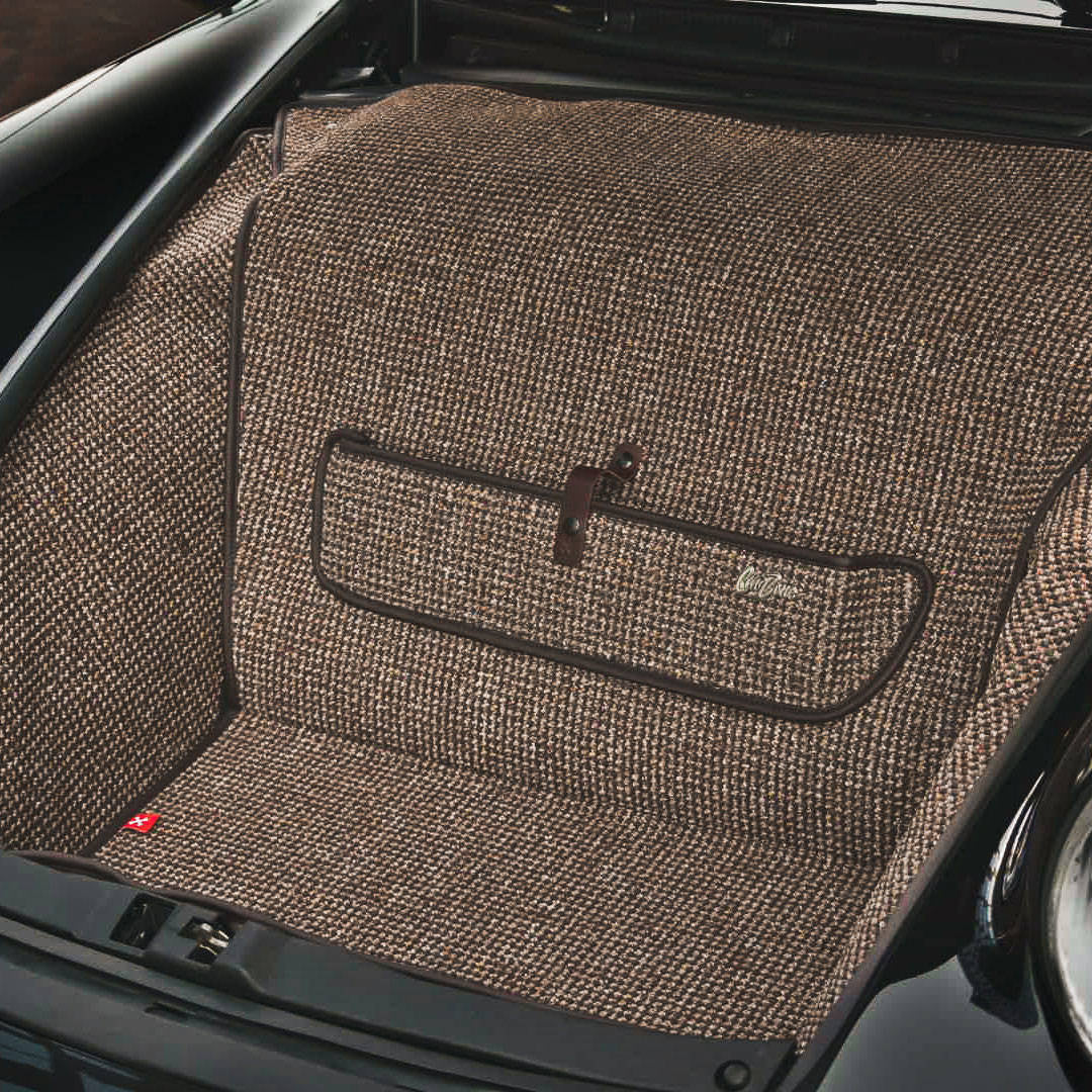 Brown Houndstooth Trunk Mat