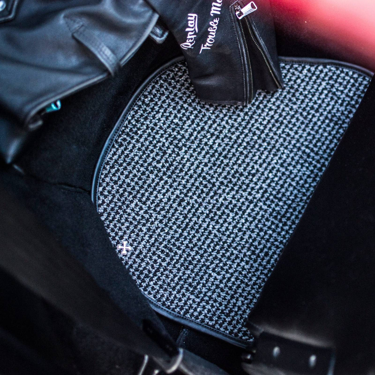 Black/Grey Houndstooth Interior Mat Bundle LHD
