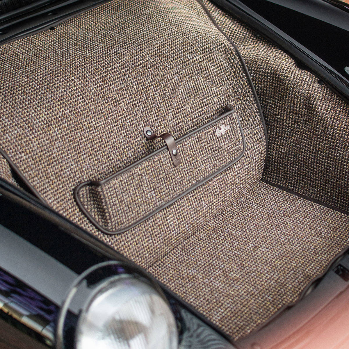 Brown Houndstooth Interior Mat Bundle LHD