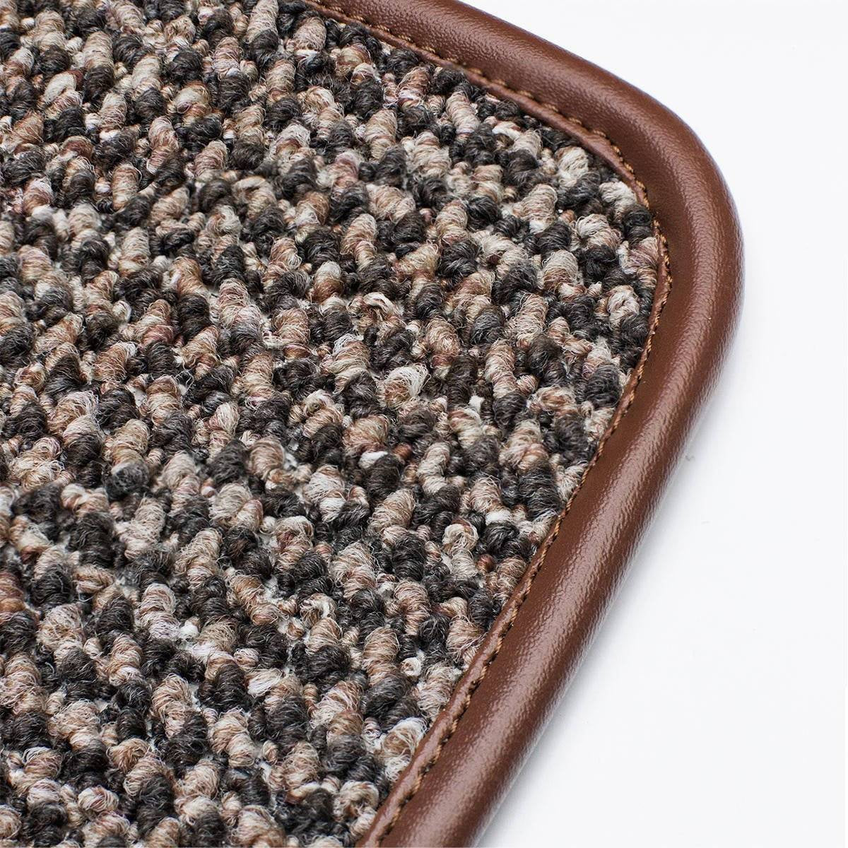Brown Houndstooth Interior Mat Bundle LHD