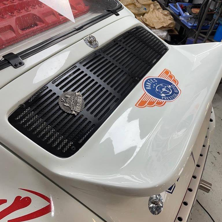 String Rear deck lid grille for F/G model - Brushed / F-model (1964 - 1974) / Yes