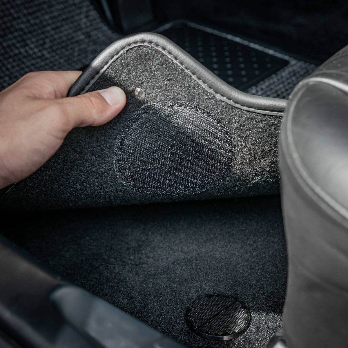Boucle floor mats