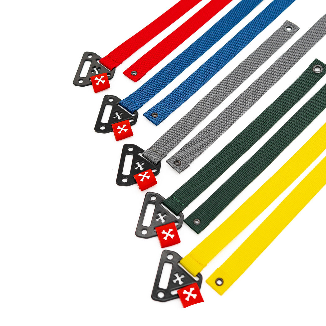 R style Door pulls, handle straps - 5 color pack
