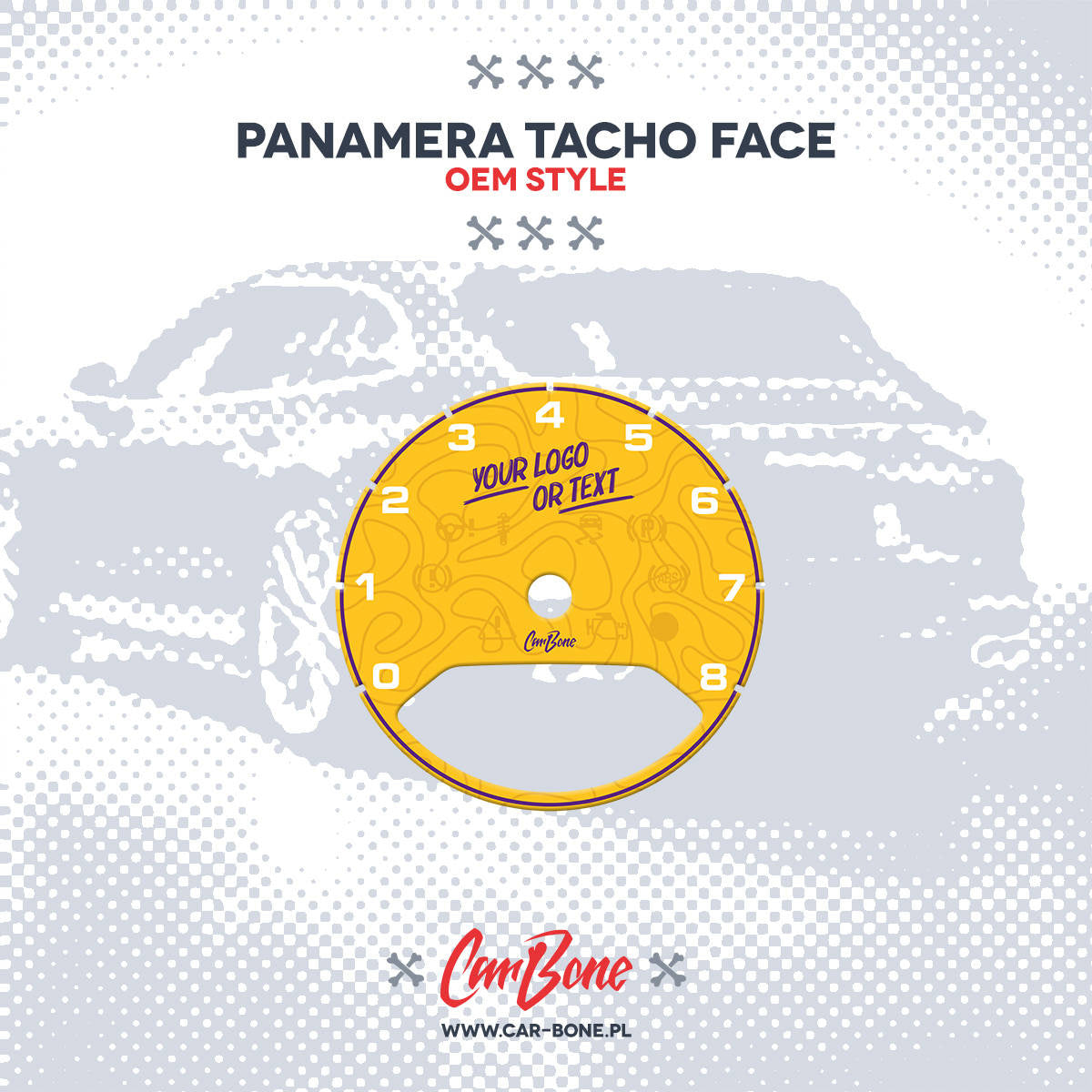 Custom - Gauge face tachometer – for Panamera (971) (2017- )