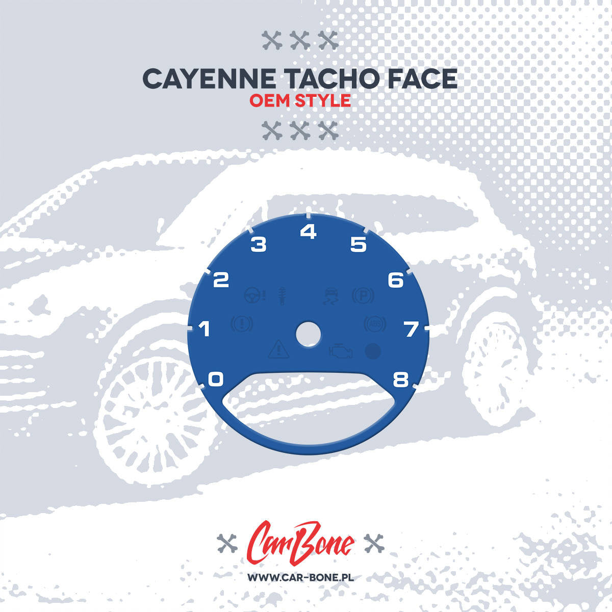 Custom - Gauge face tachometer – for Cayenne (9YA) (2019- )