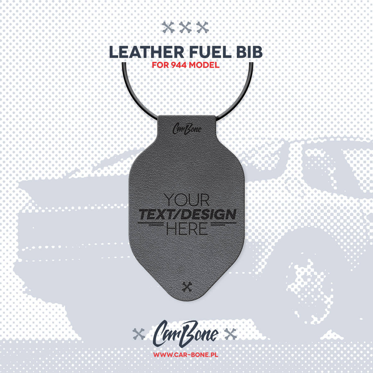 Leather Fuel Bib (Gas Flap) for 924 / 944 / 968 / 928 Models - Shut up and feed me