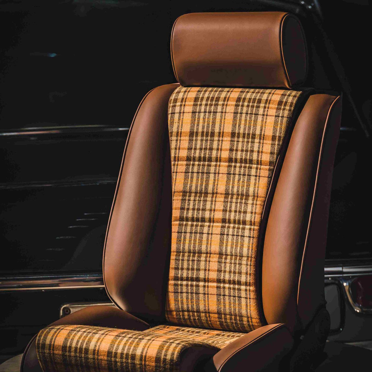 Tartan Plaid Fabric - 18354 BROWN/BEIGE