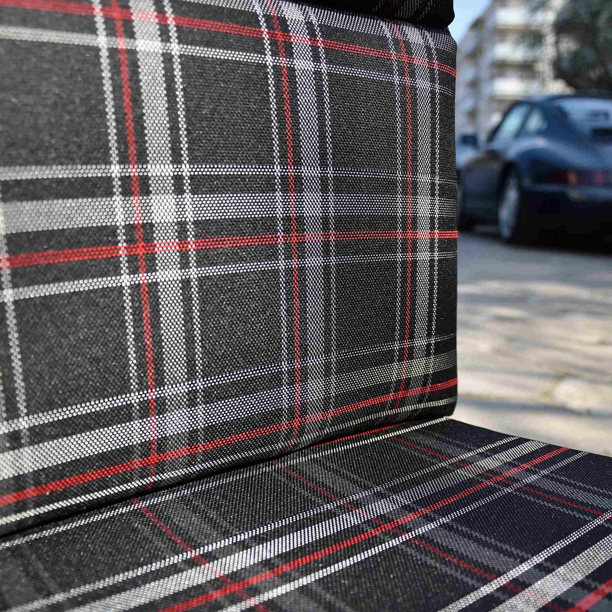 Tartan Plaid Fabric - 18063 BLACK/WHITE/RED
