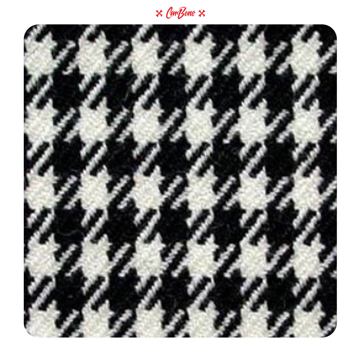 Pepita Fabric - 18065 BLACK/WHITE