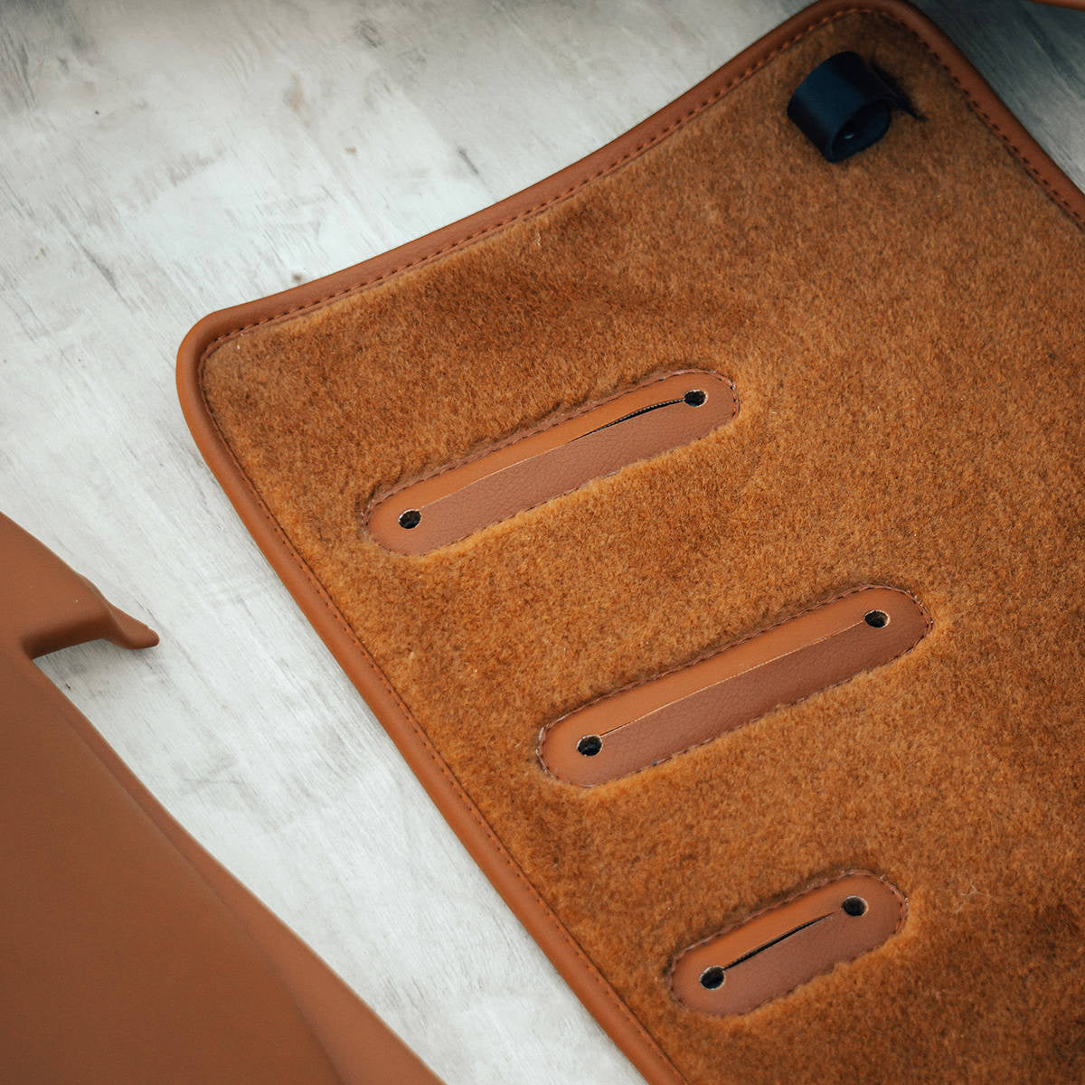 Velour / Silver knit floor carpet set