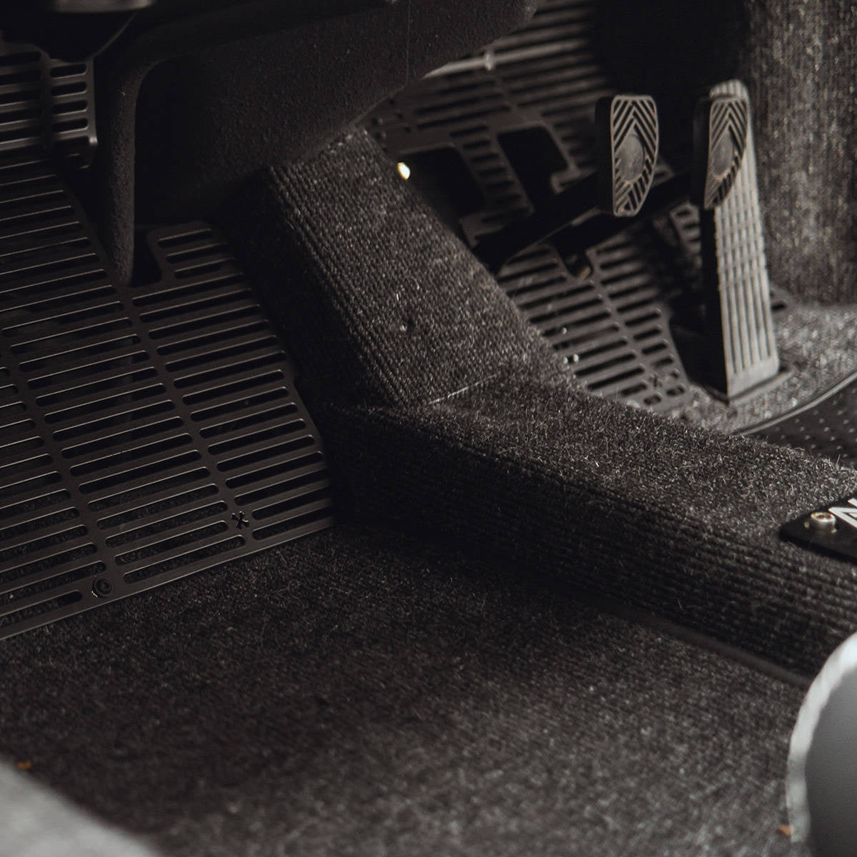 Boucle floor carpet set