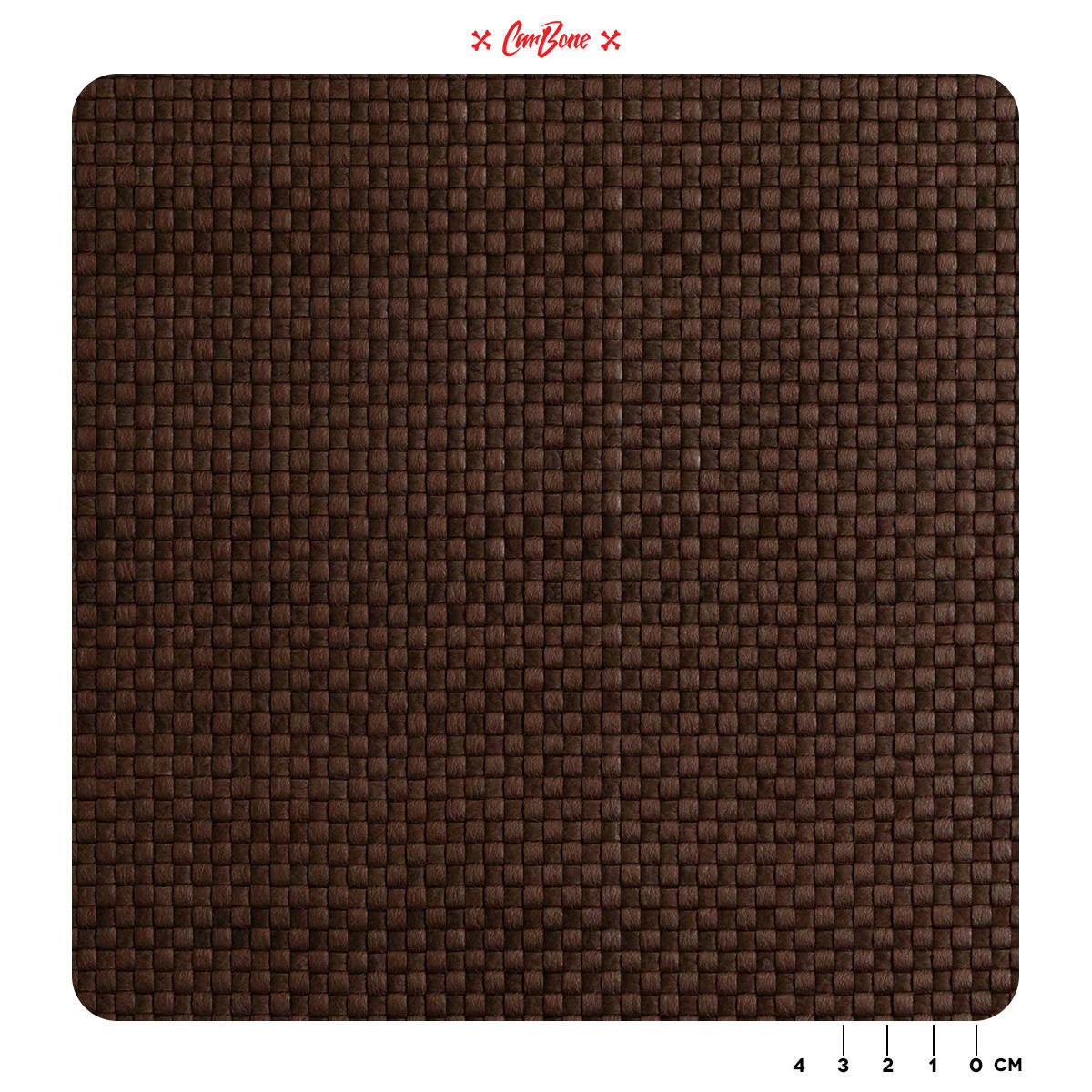 Basket weave, woven leather/nubuck - BROWN
