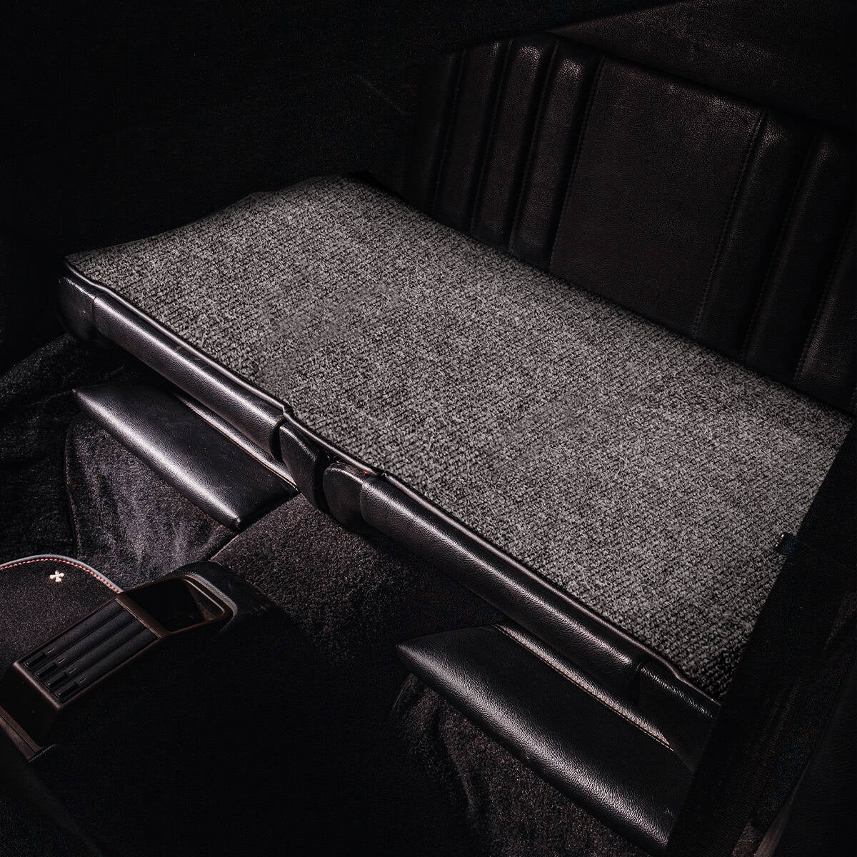 Boucle rear seats cover