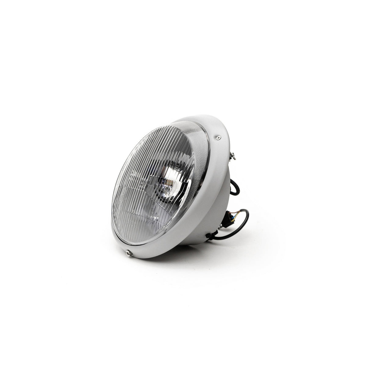 Bi-LED headlights GREY + H4 Clear Lens (set of 2)