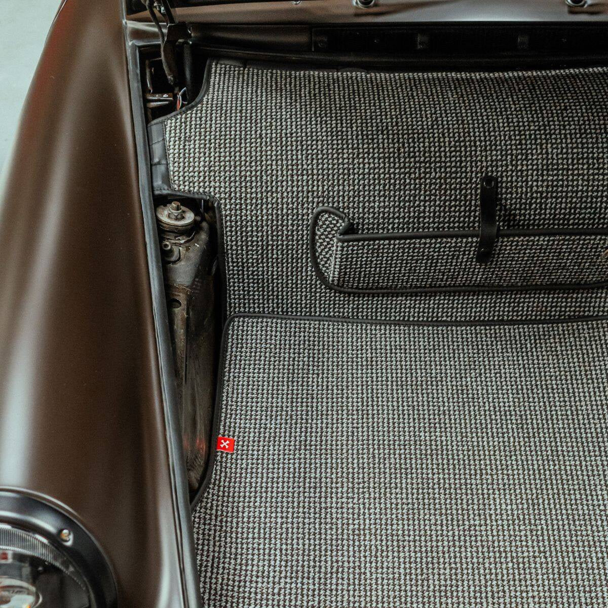 RS-style Trunk Mat for Porsche G-Model (1974-1989) - Grey Houndstooth