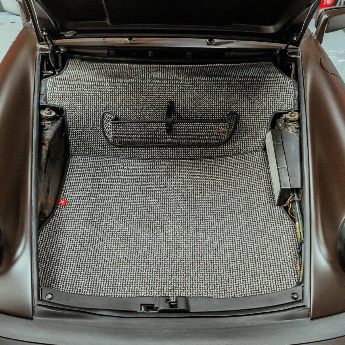 RS-style Trunk Mat for Porsche G-Model (1974-1989) - Brown Houndstooth