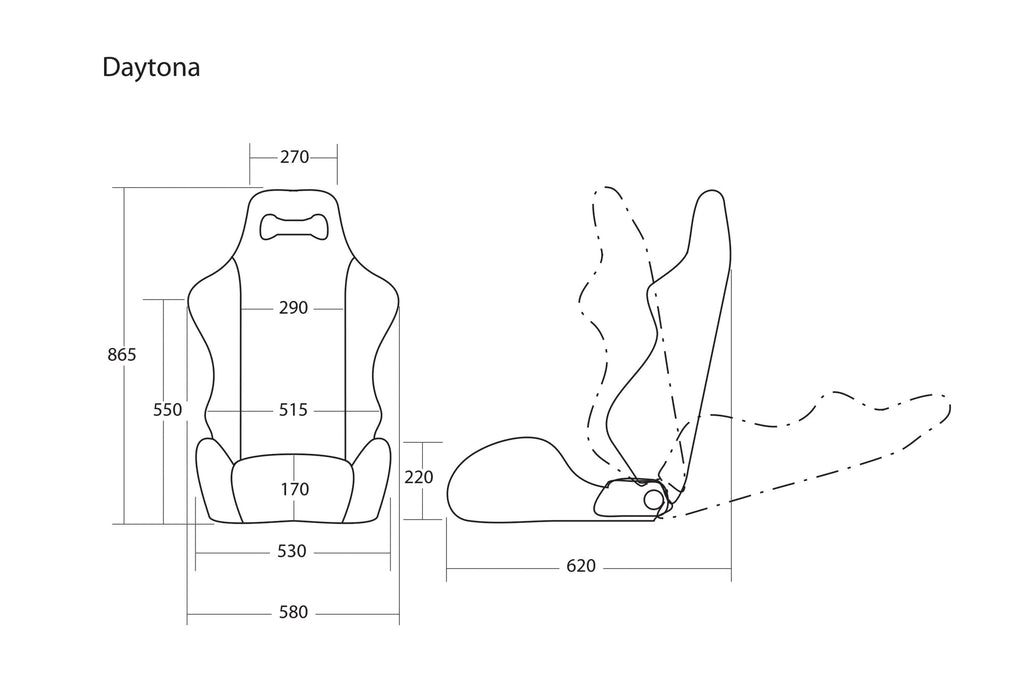 Cobra Daytona Steel Racing Seat — view 2
