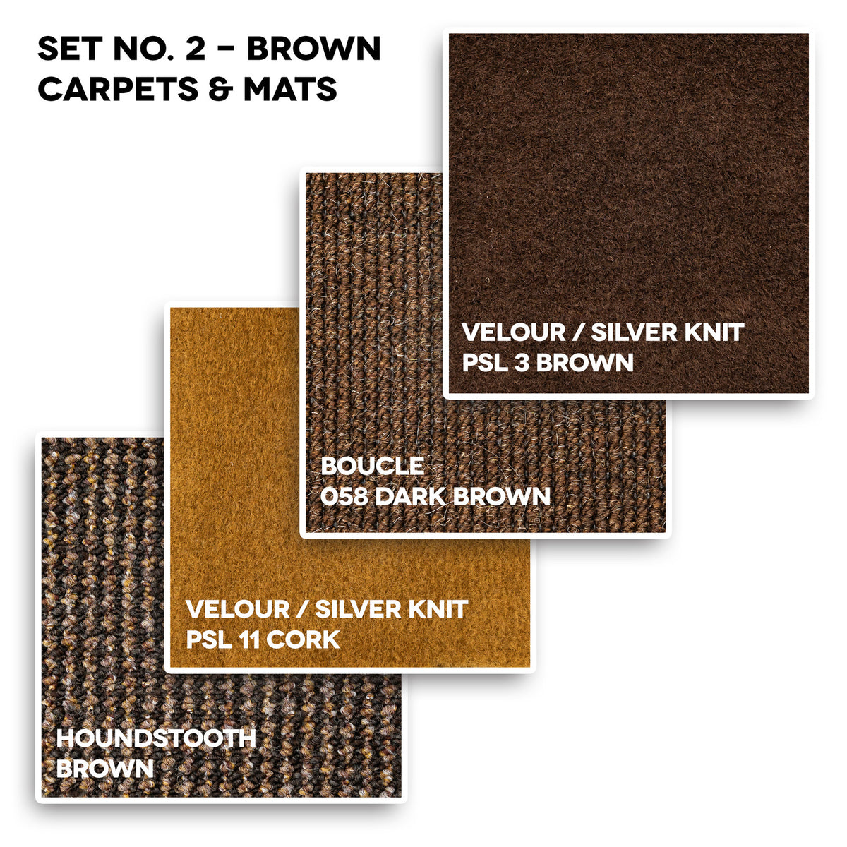 Samples set No. 2 - Brown carpets & mats