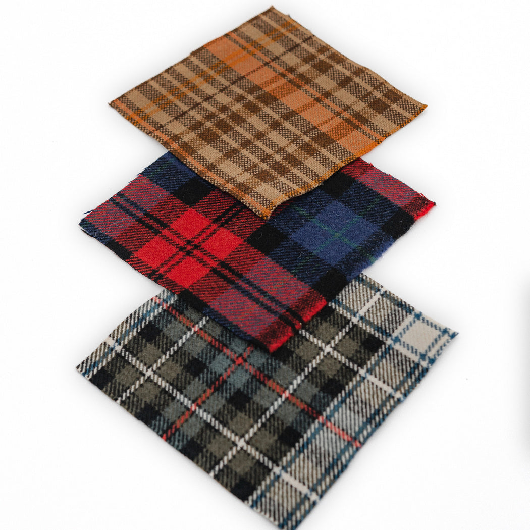 Samples set No. 7 - Tartan/checker/plaid textiles