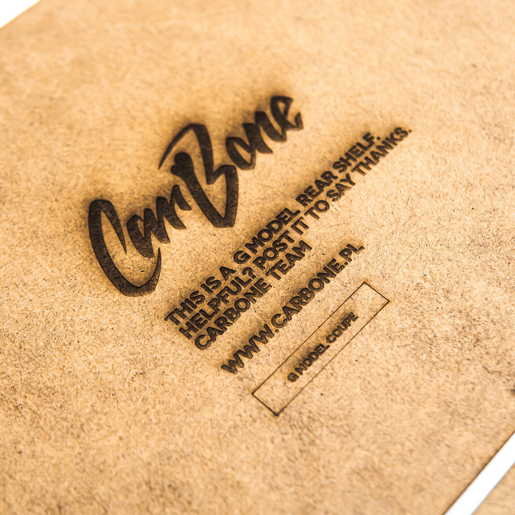 CarBone Rear Shelf Panel - RAW