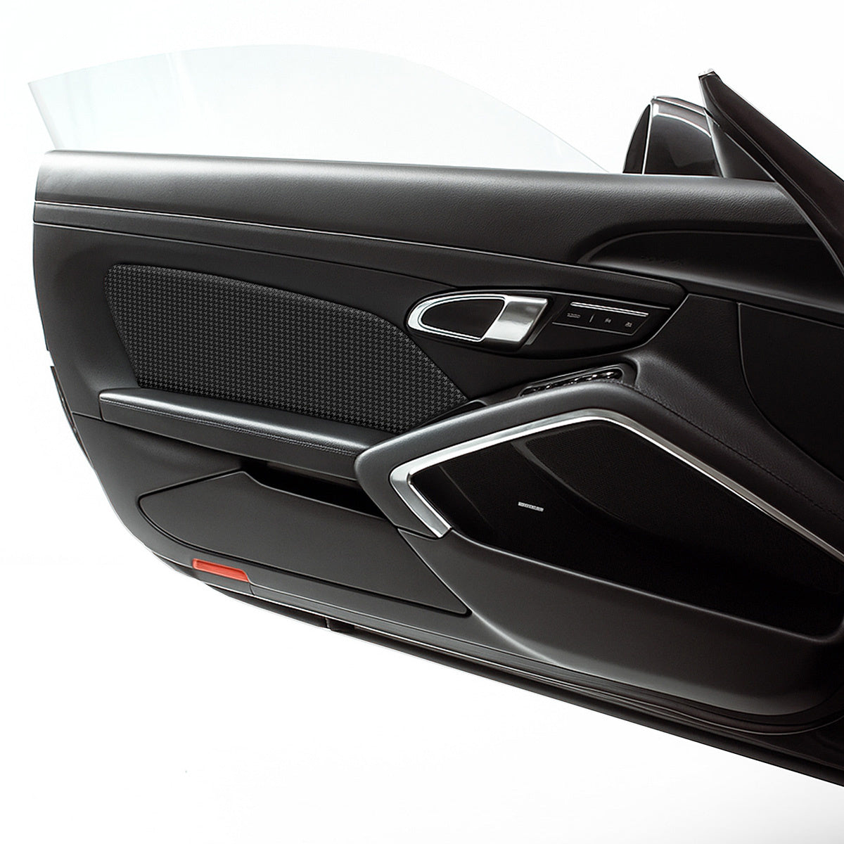 CarBone 991 Door Pads - Leather black/perforated