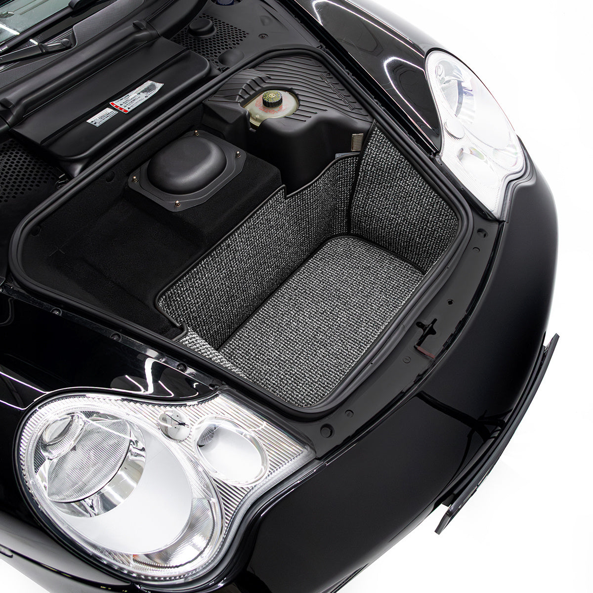 996 C4 - 911 Trunk Mat Liner (1997-2004) - Black-Grey Houndstooth