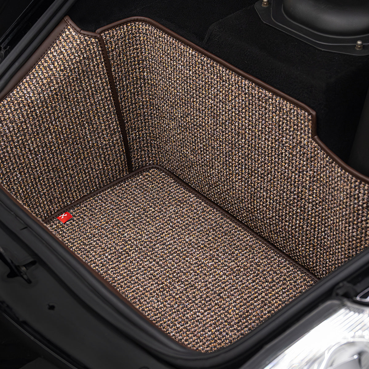 996 C4 - 911 Trunk Mat Liner (1997-2004) - Brown Houndstooth